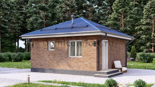Баня из газобетона 6 на 6